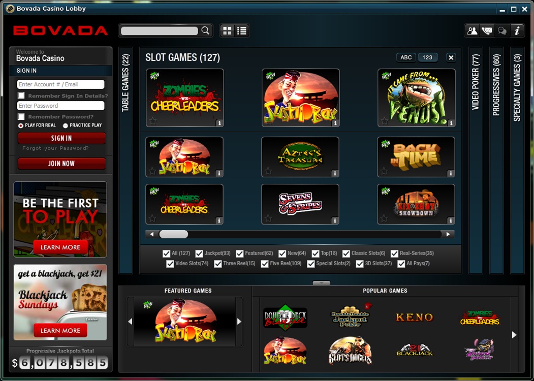 Bovada Online Casino Review